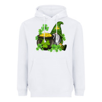 White st patricks gnome and pot of gold Heavyweight Hoodie - AdoDesignShop
