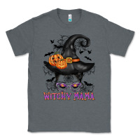 Charcoal Heather witchy mama messy bun Classic Tee - CowGirlArtShop