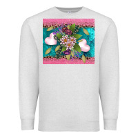 Oatmeal Heather v.d flowers and hearts Premium Sweatshirt - AdoDesignShop