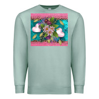 Seafoam v.d flowers and hearts Premium Sweatshirt - AdoDesignShop