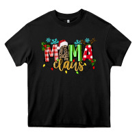 Black mama claus Heavy Core Tee - texasbilliewilder