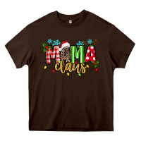 Chocolate Brown mama claus Heavy Core Tee - texasbilliewilder