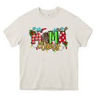 Cream mama claus Heavy Core Tee - texasbilliewilder