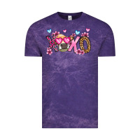 Cloud Purple xoxo cow valentine's day Vintage Tee - OliviaCreatesArt