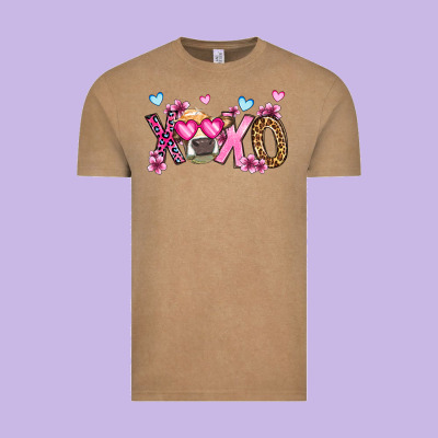 Xoxo Cow Valentine's Day Vintage Tee Designed By Oliviacreatesart