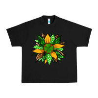 Black St. Patrick's sunflower Urban Heavy Tee - OliviaCreatesArt
