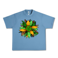 Pebble Blue St. Patrick's sunflower Urban Heavy Tee - OliviaCreatesArt