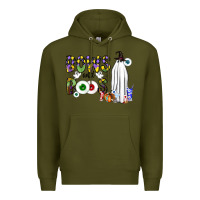 Army Green Bows and Boos Y'all Premium Hoodie - CowhideDigitalArt