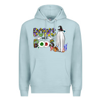 Blue Mist Bows and Boos Y'all Premium Hoodie - CowhideDigitalArt