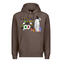 Coffee Bows and Boos Y'all Premium Hoodie - CowhideDigitalArt
