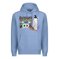 Colony Blue Bows and Boos Y'all Premium Hoodie - CowhideDigitalArt