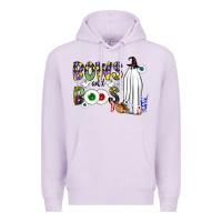 Lilac Bows and Boos Y'all Premium Hoodie - CowhideDigitalArt