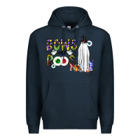 Navy Bows and Boos Y'all Premium Hoodie - CowhideDigitalArt