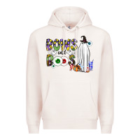 Pale Pink Bows and Boos Y'all Premium Hoodie - CowhideDigitalArt
