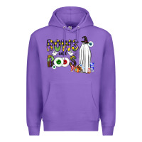 Purple Bows and Boos Y'all Premium Hoodie - CowhideDigitalArt