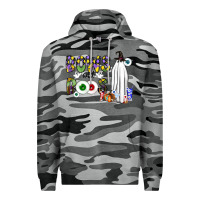 Slate Camo Bows and Boos Y'all Premium Hoodie - CowhideDigitalArt