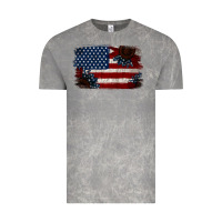 Cloud Rock Distressed Sunflower American Flag Vintage Tee - Jasminsmagicworld