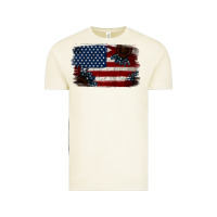 Vintage Arctic Distressed Sunflower American Flag Vintage Tee - Jasminsmagicworld