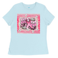 Baby Blue survivor cancer awareness Ladies Tee - CowGirlArtShop