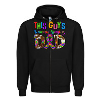 Black this guys an ausome dad Zipper Hoodie - AdoDesignShop