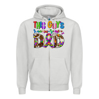 Dove Grey this guys an ausome dad Zipper Hoodie - AdoDesignShop