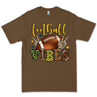 Cacao Football vibes yellow and green team color Premium Tee - HowdyJamesFarm