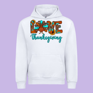 Love Thanksgiving Urban Hoodie Designed By Jahusdesignshop