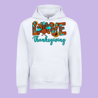 Love Thanksgiving Urban Hoodie Designed By Jahusdesignshop