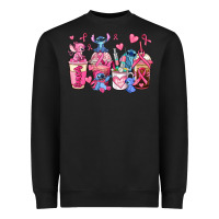 Black breast cancer stitch coffee cups Heavyweight Sweatshirt - AdoDesignShop