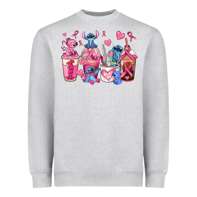 Breast Cancer Stitch Coffee Cups Heavyweight Sweatshirt by AdoDesignShop | Teevron