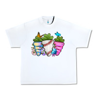 White Easter Day Baseball Easter sports carrots Urban Heavy Tee - OliviaCreatesArt