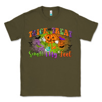 Army Green trick or treat smell my feet Classic Tee - CowGirlArtShop