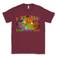 Burgundy trick or treat smell my feet Classic Tee - CowGirlArtShop