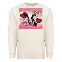 Sandshell lotus heart cow valentine Premium Sweatshirt - AdoDesignShop