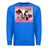 True Royal lotus heart cow valentine Premium Sweatshirt - AdoDesignShop