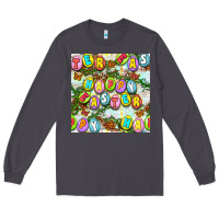 Smoke Happy Easter Seamless Pattern Long Sleeve Tee - BundleAndBundleShop