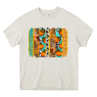 Cream Fall Pumpkin brushstrokes Heavy Core Tee - NancyCooperArtShop