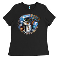 Black hello winter Ladies Tee - CowGirlArtShop