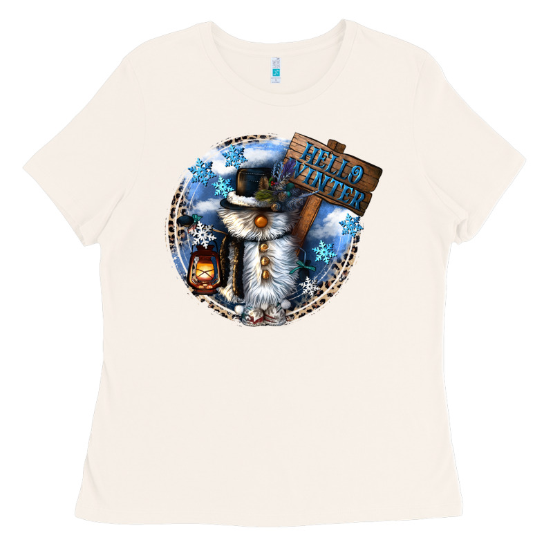 Hello Winter Ladies Tee by CowGirlArtShop | Teevron