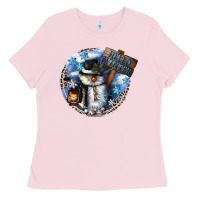 Bubblegum Pink hello winter Ladies Tee - CowGirlArtShop