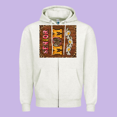 Senior Mom Zipper Hoodie Designed By Adodesignshop
