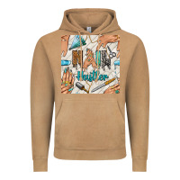 Vintage Camel hail hustler and nail art hands with glitter polish seamless pattern b Vintage Hoodie - BundleAndBundleShop