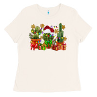 Bone christmas cactus Ladies Tee - CowGirlArtShop