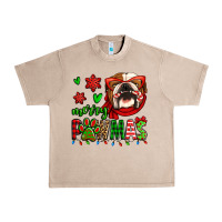 French Oak merry pawmas christmas bulldog Urban Heavy Tee - Jasminsmagicworld
