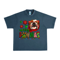 Midnight Navy merry pawmas christmas bulldog Urban Heavy Tee - Jasminsmagicworld