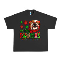 Pigment Black merry pawmas christmas bulldog Urban Heavy Tee - Jasminsmagicworld