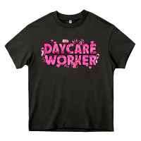 Asphalt Breast Cancer Daycare Worker Heavy Core Tee - texasbilliewilder