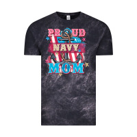 Cloud Black Proud navy Mom Mother's Day Vintage Tee - FaDigitalArtStudio