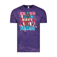 Cloud Purple Proud navy Mom Mother's Day Vintage Tee - FaDigitalArtStudio