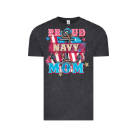 Vintage Black Proud navy Mom Mother's Day Vintage Tee - FaDigitalArtStudio